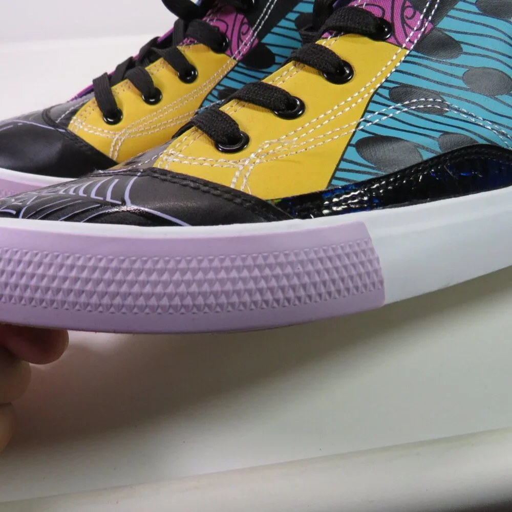Nightmare Before Christmas sneakers shoes high tops w holographic Size 11 NEW